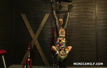 Mistress Monica punishes her boy toy