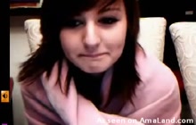 Brunette emo slut on webcam